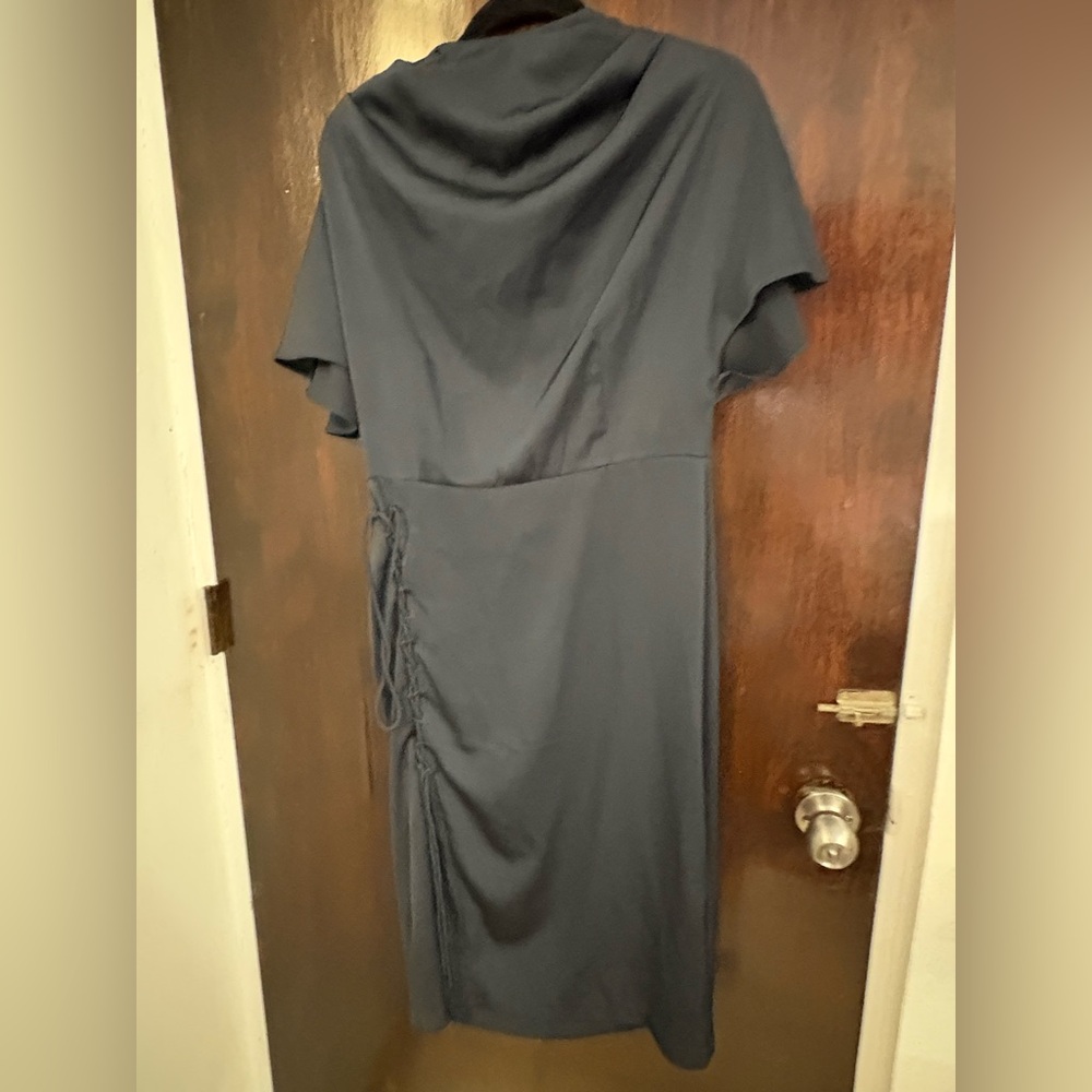 Bundle 3 for $25. NWT MOTF Charcoal Midi Dress.
